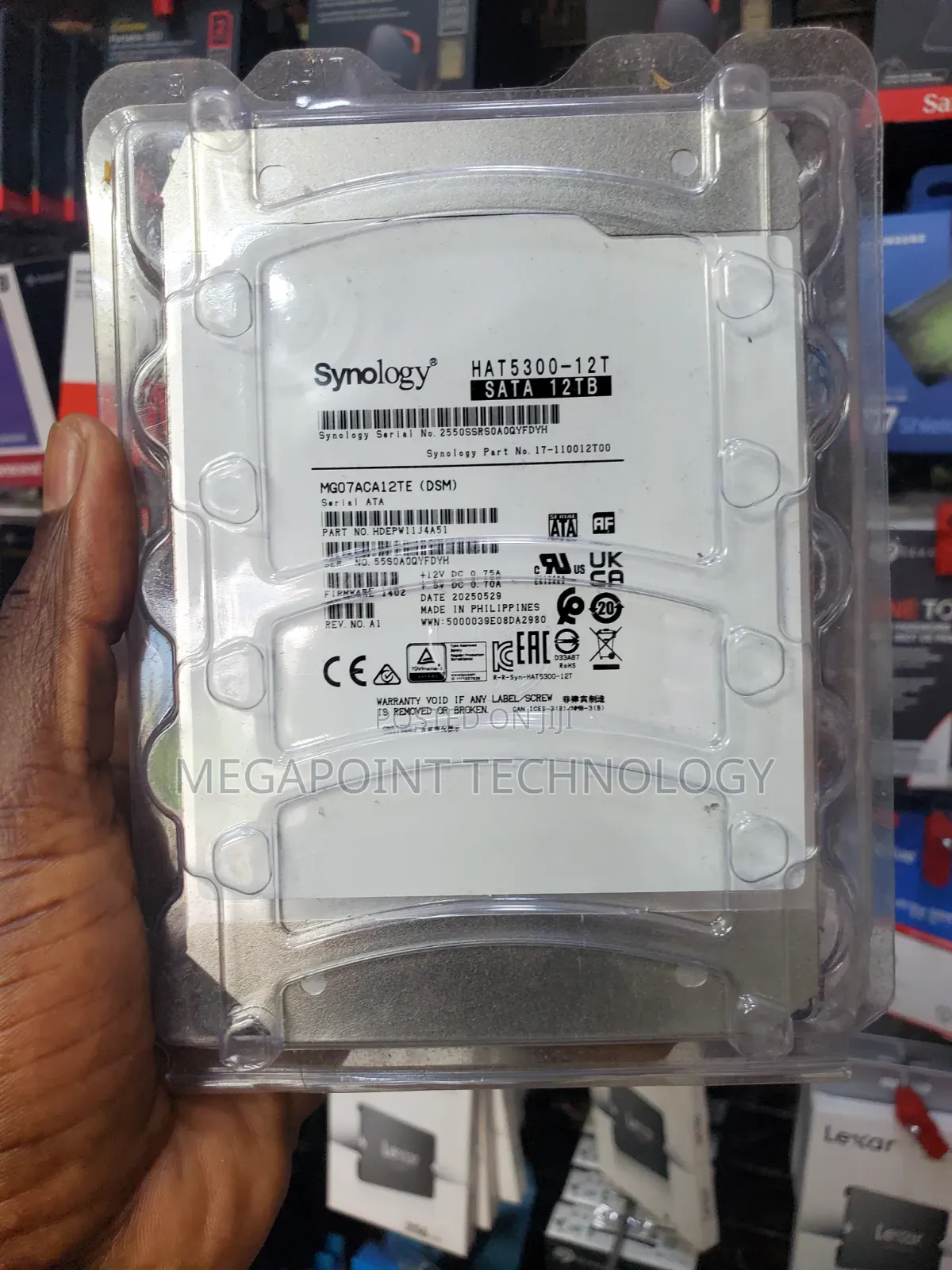 Synology Hat5300 12tb Enterprise-Grade 3.5-Inch Sata HDD
