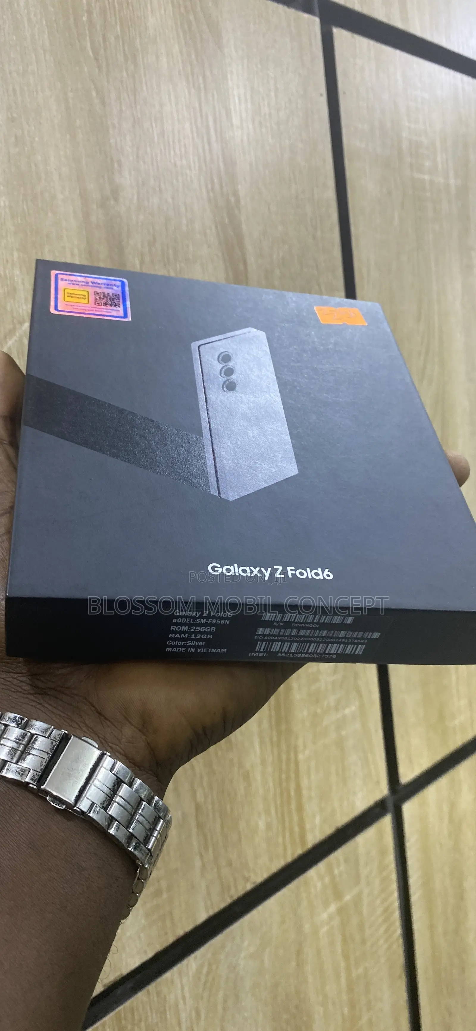 New Samsung Galaxy Z Fold6 256 GB Blue
