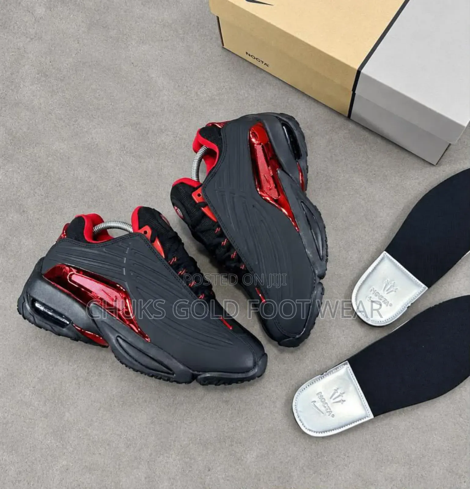 Men’s Black Red Casual Sneakers Stylish Cushioned Sole