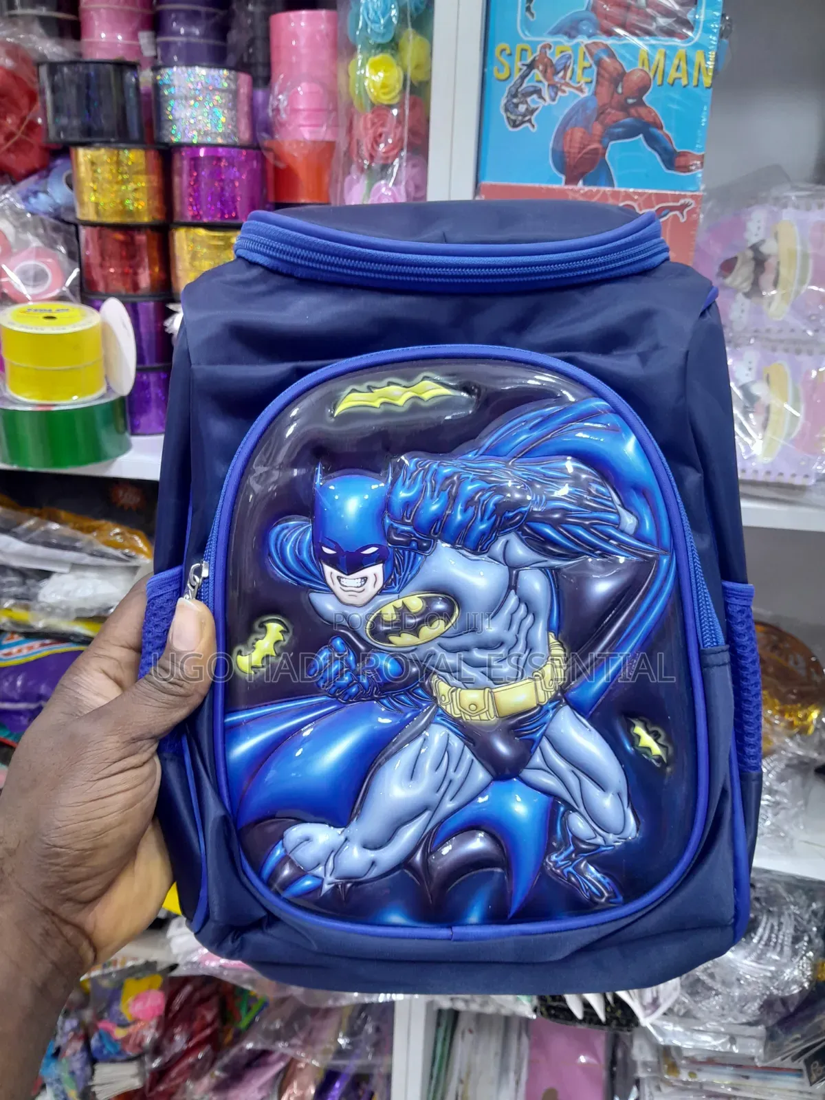 • Premium 3D Character School Bag for Boys - Batman Edition