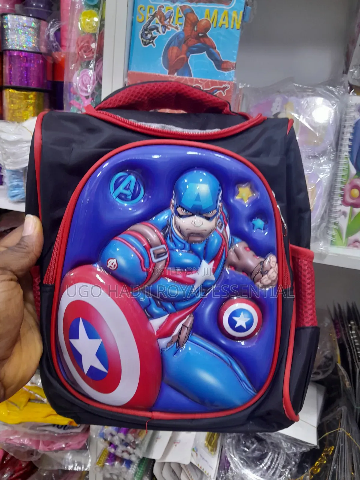 • Premium 3D Character School Bag for Boys - Batman Edition