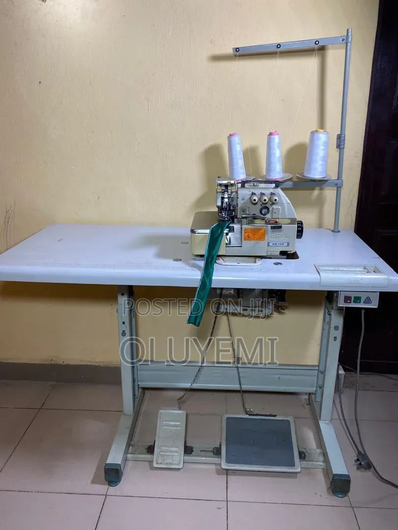 Emel EM 737F Industrial 3-Thread Overlock Weaving Sewing Machine