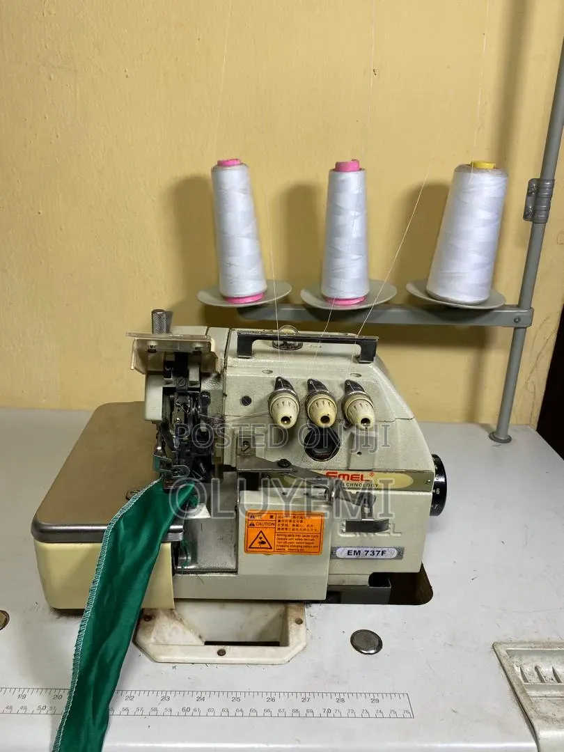 Emel EM 737F Industrial 3-Thread Overlock Weaving Sewing Machine