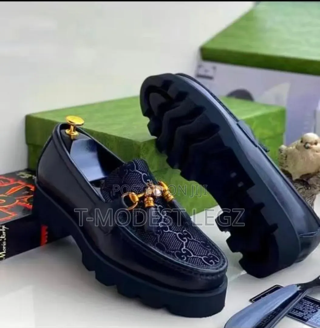 Luxury Statement Chunky Loafers With GG Monogram Detail