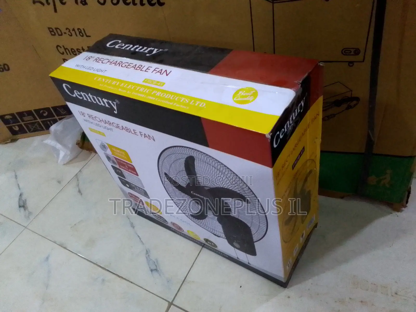 Century Battery Backup Fan 45W