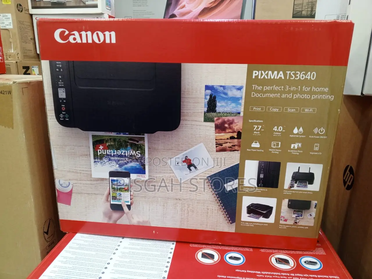 Canon Pixma Ts3640 3-in-1 Wireless Multifunction Inkjet Photo Printer