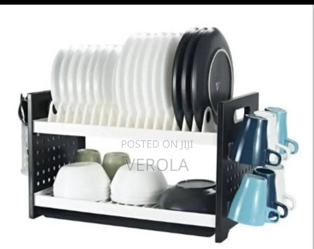 2-Tier Multifunction Countertop Dish Drying Rack Kitchen Organizer
