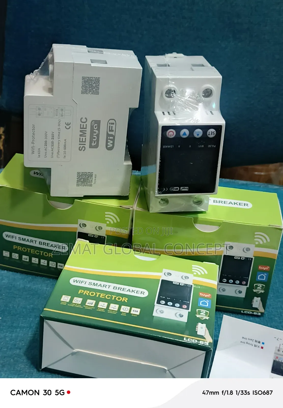 63Amps 2pole Wifi, Tuya Smart Breaker