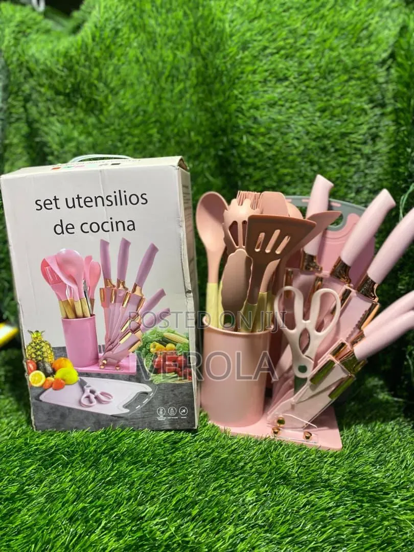 All-in-One Premium Silicone Cooking Utensil Knife Set With Holder
