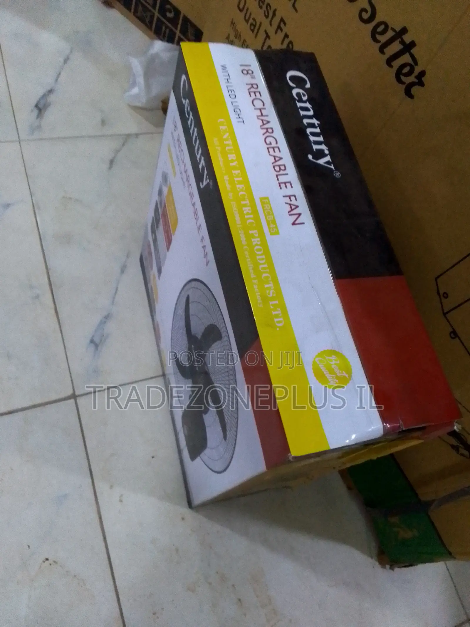 Century 45W Rechargeable Fan for Hot Weather