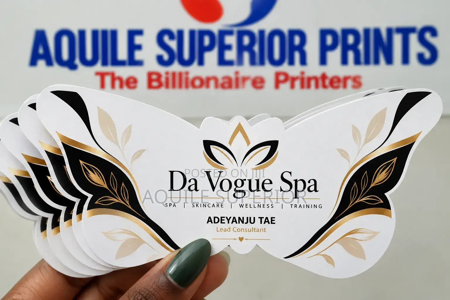 Custom Foldable Butterfly Shaped Business Card Printing