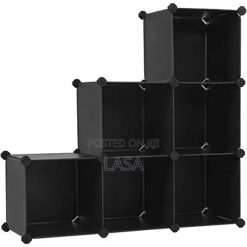 LASA Cube Storage Organizer Closet Shelves Plastic Cabinet