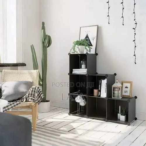LASA Cube Storage Organizer Closet Shelves Plastic Cabinet