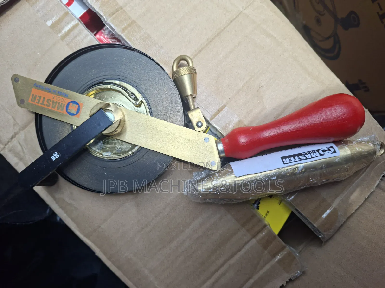 Master-Brand 30m Oil Dipping Tape With a Brass Frame 0.7 Kg Brass