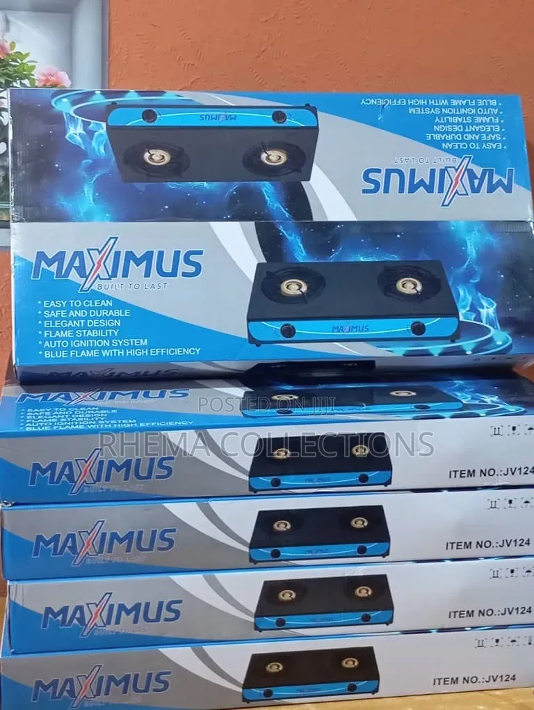 Maximus High Power Tabletop Self Ignition 2-Faced Nonstick Gas Cooker