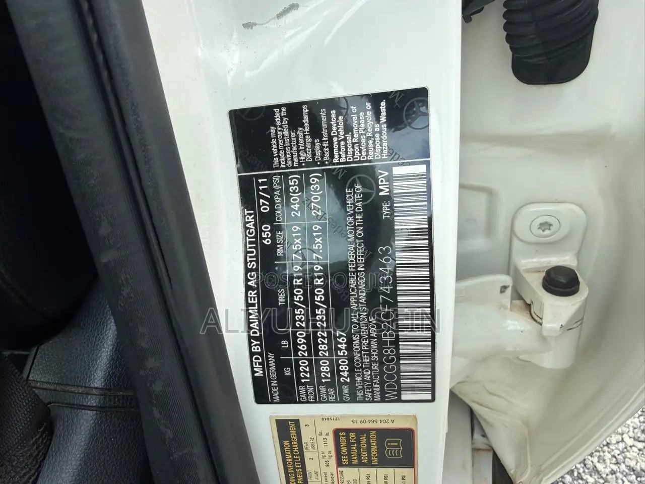 Mercedes-Benz GLK-Class 2012 White