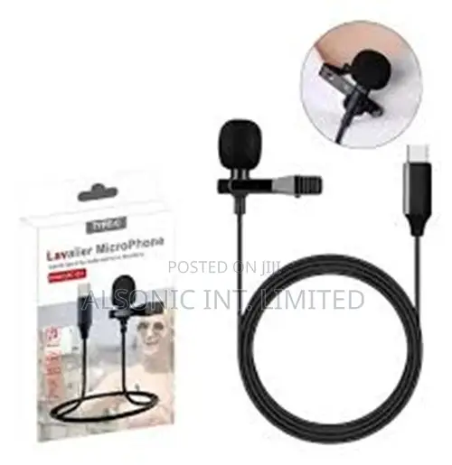 USB Type C/Lightening Lavalier Lapel Microphone JBC-051