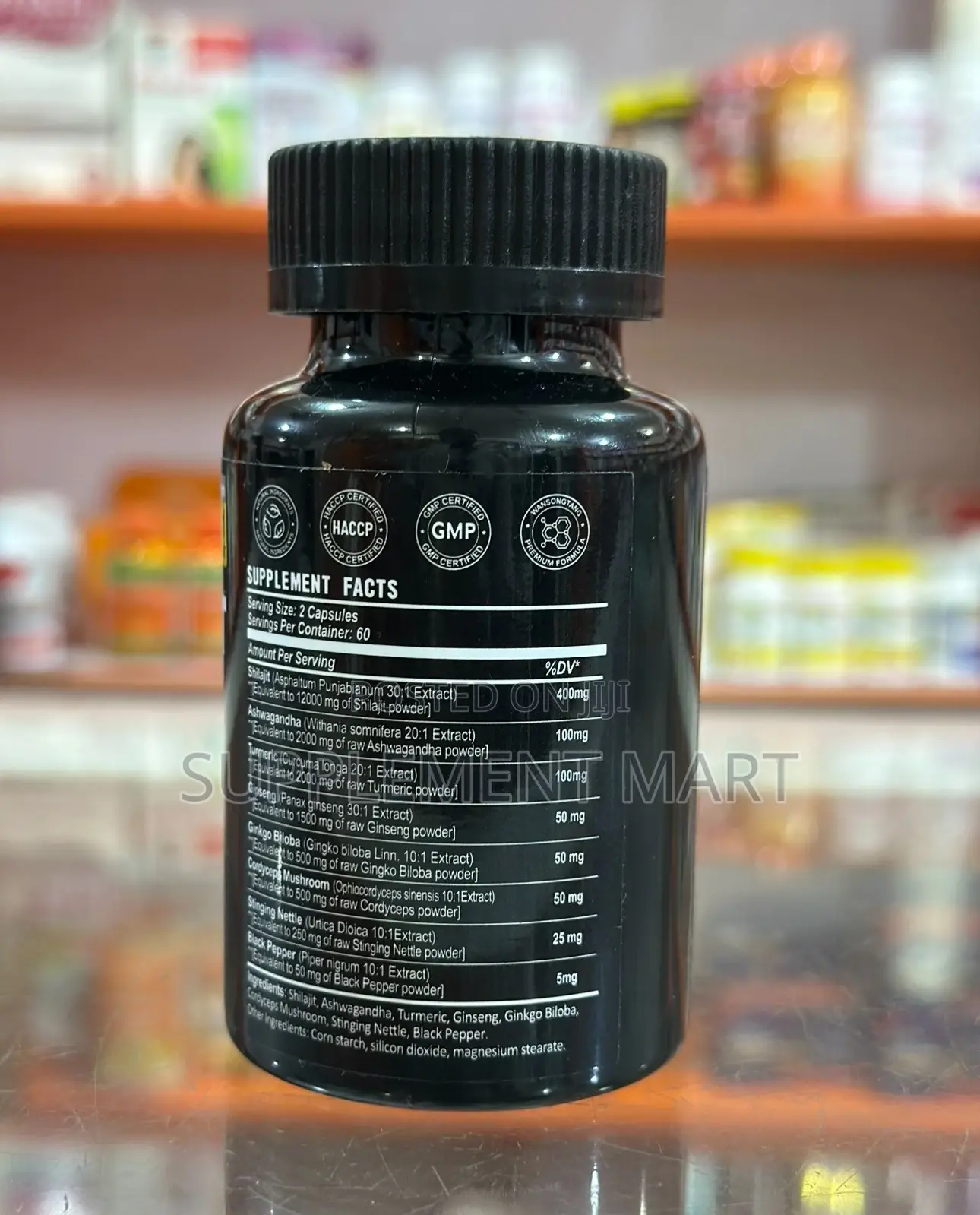 Shilajit - Ashwangandha - Rhodiola Rosea - Panax Ginseng Capsules