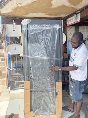Toilet and Bathroom Steel Door With Key and Handle