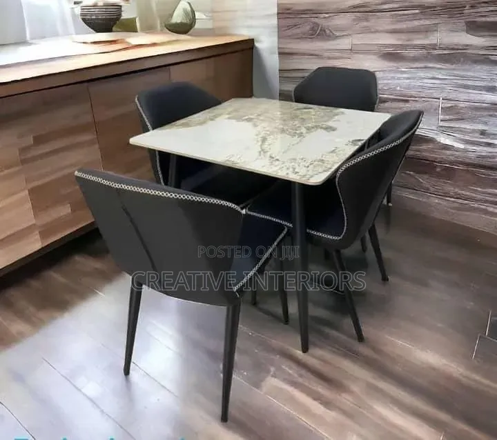 Marble Top Dining Table Set