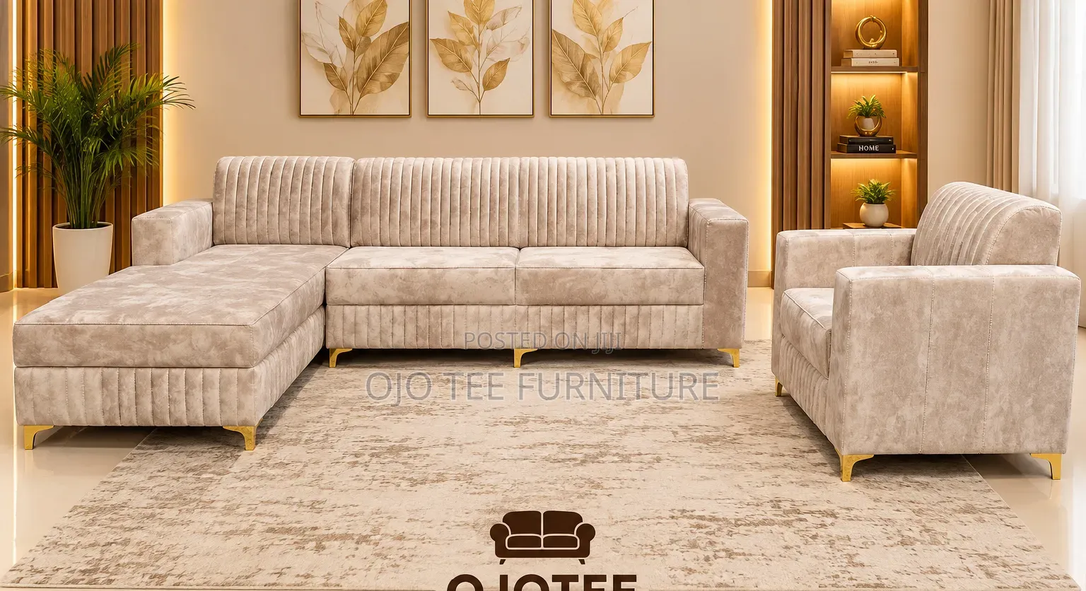 L Shaped Cushion Chair