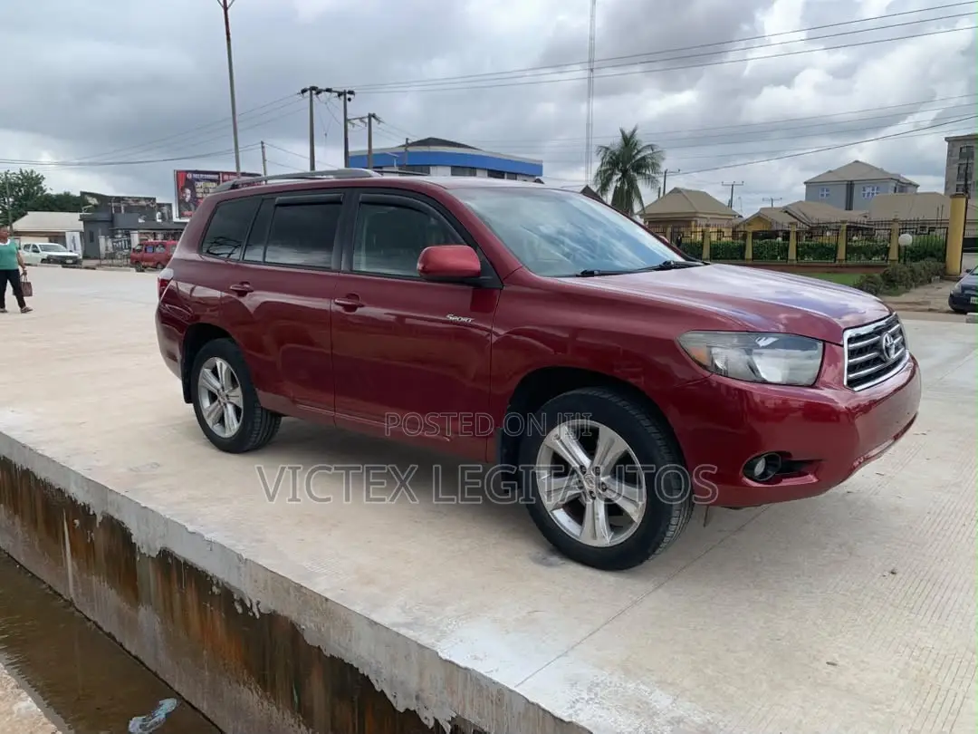 Toyota Highlander Sport 2009 Red
