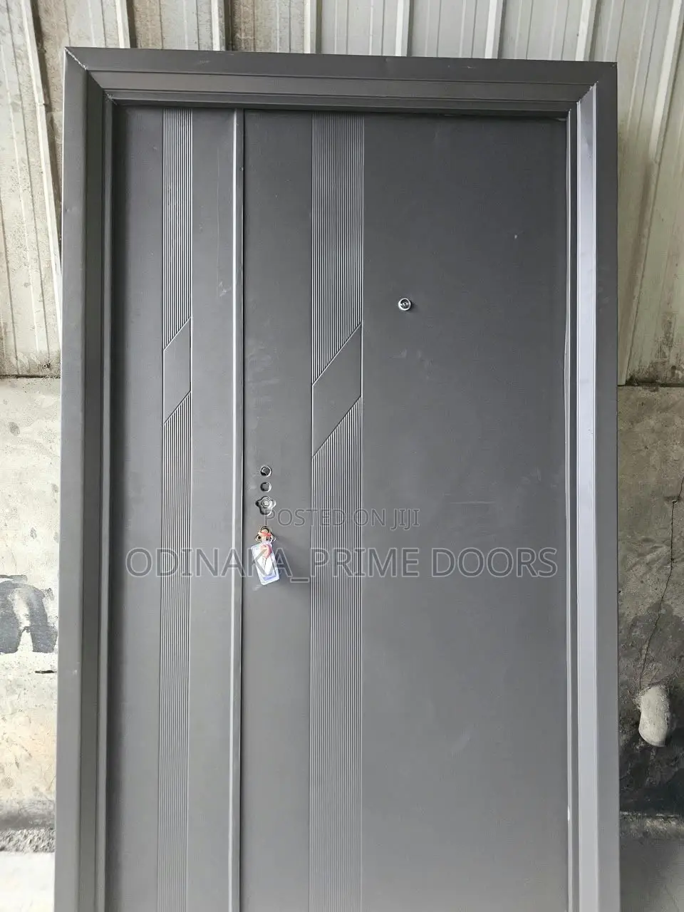 7ft by 4ft German Security Steel Door (Wave Line Design)