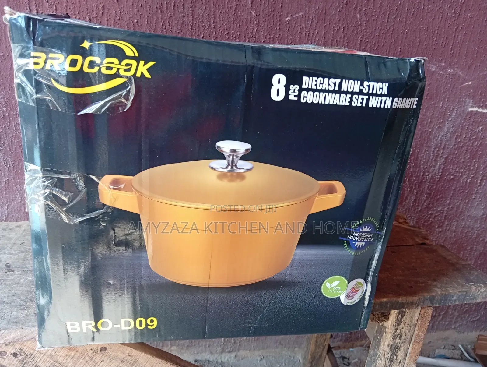 Diecast Nonsticky Cookware Sets Granite