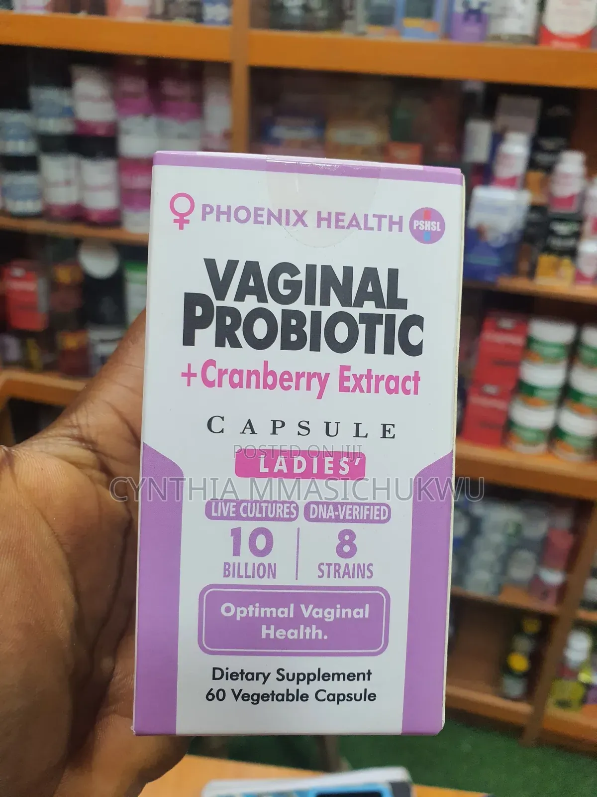 Phoenix Health Vaginal Probiotic + Cranberry Extract Supplement