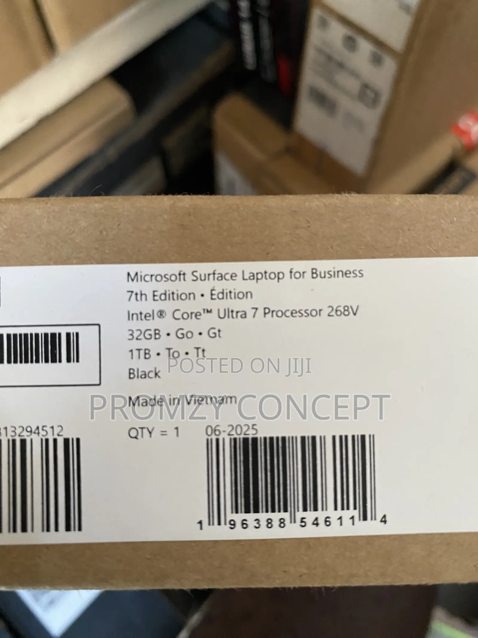 New Laptop Microsoft Surface Laptop 32GB Intel Core Ultra 7 SSD 1T