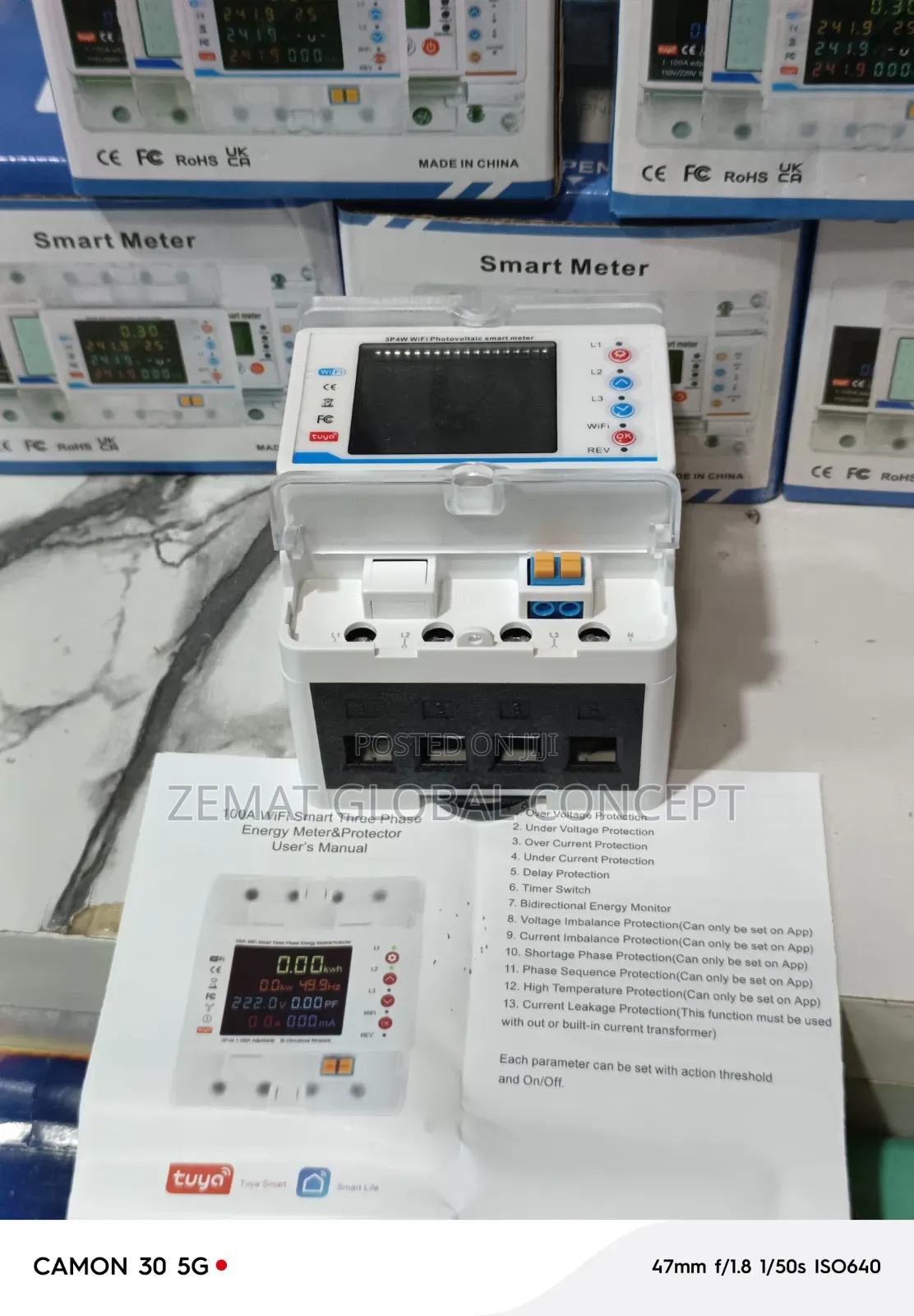 100mps 3phase Smart WiFi Meter
