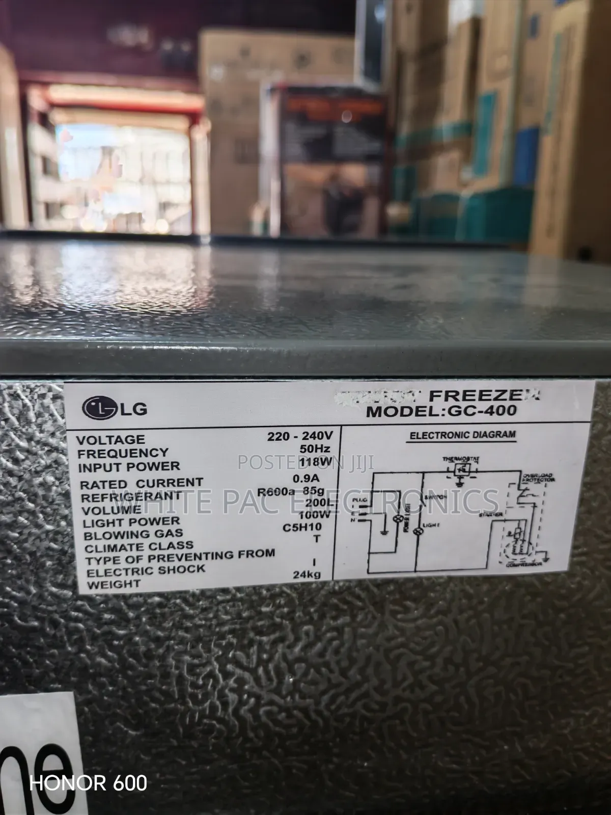 LG Upright Freezer 200 Liter ( 6 Steps ) for Ice Block Maker >2 Yrs