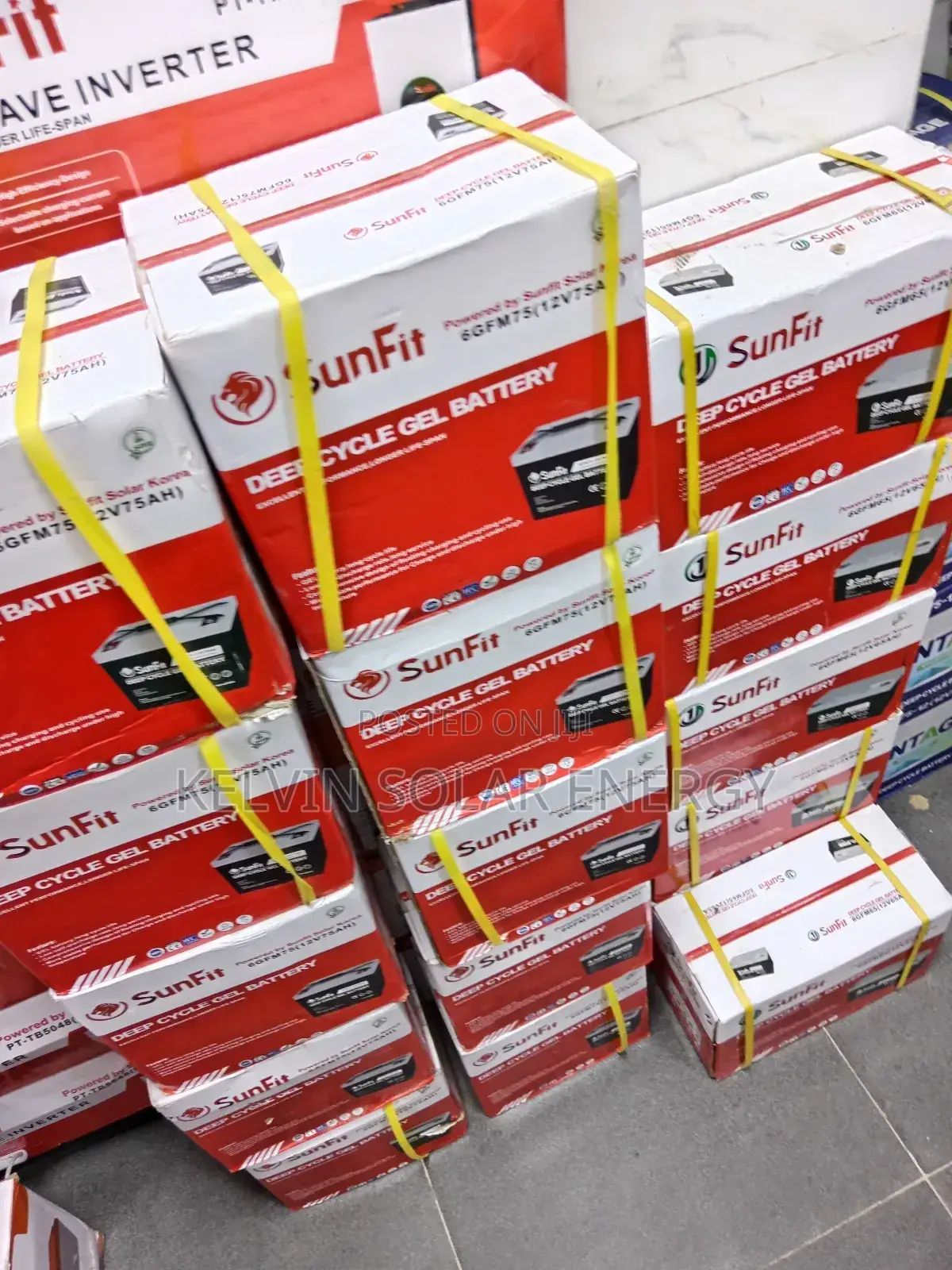 75ah Sunfit 12v Deep Cycle Gel Battery