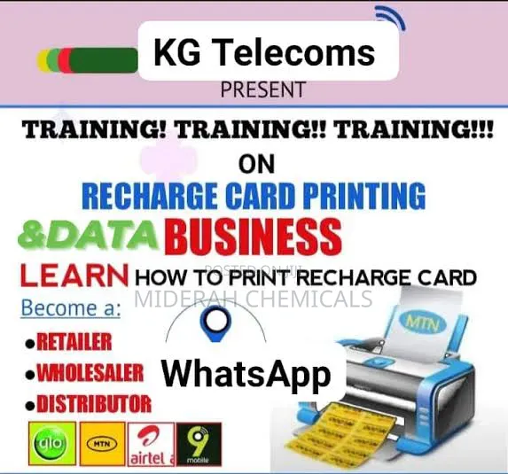Recharge Card Printing Training