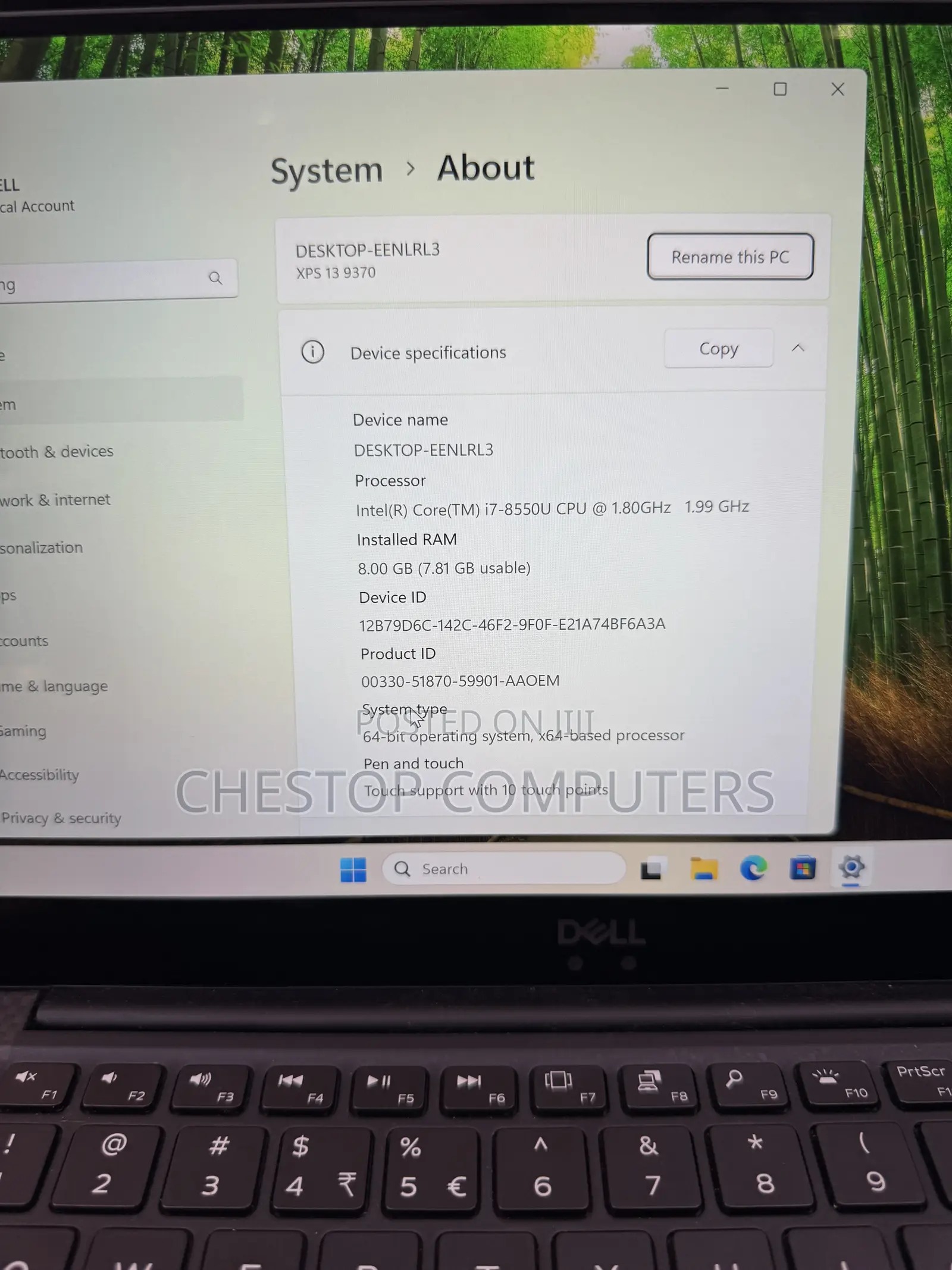 Laptop Dell XPS 13 8GB Intel Core i7 SSD 256GB