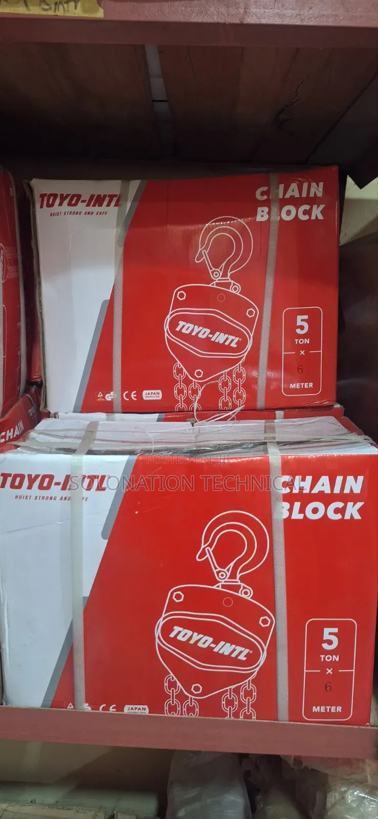 5ton Toyo Chain Block 6mtrs Original Equipment