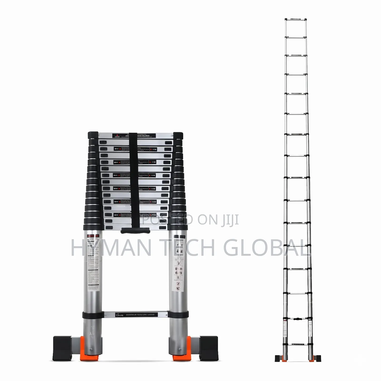 7.2M, 23.5FT Aluminum Telescopic Ladder