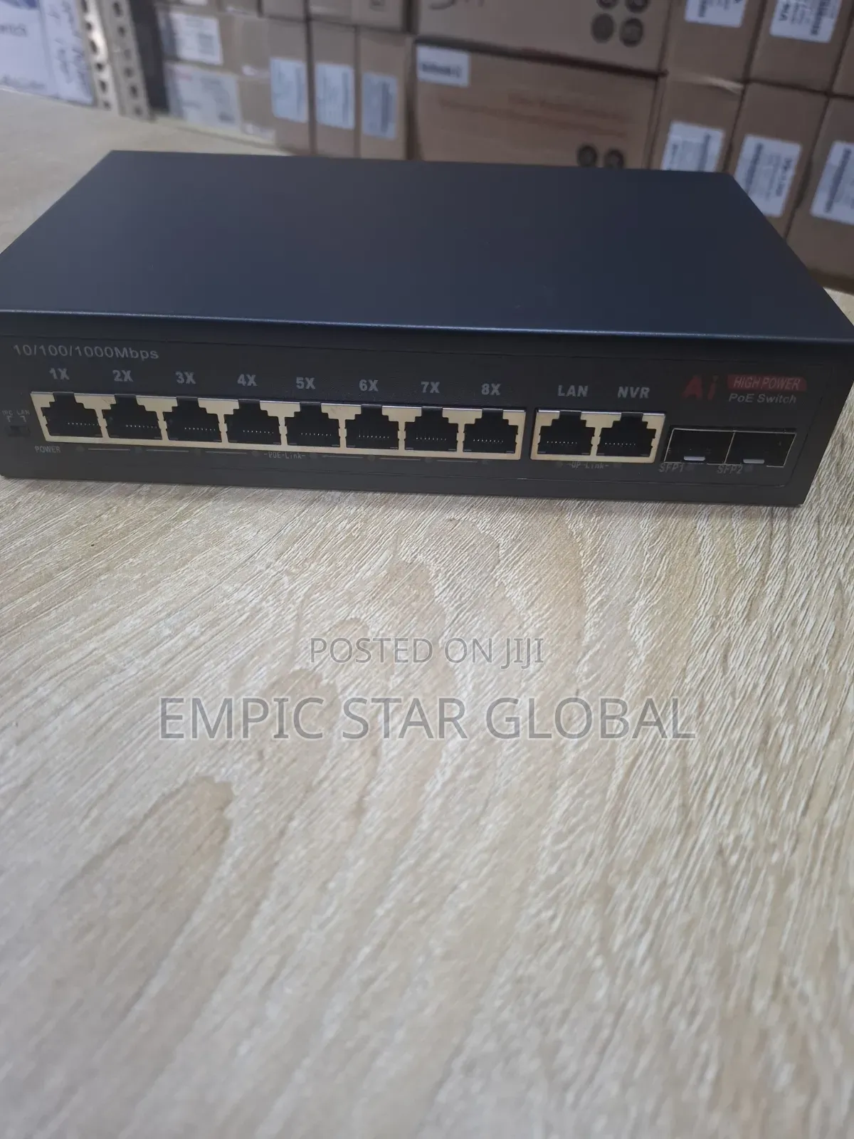 8Port Gigabit POE Switch + 2 SFP UPLINK