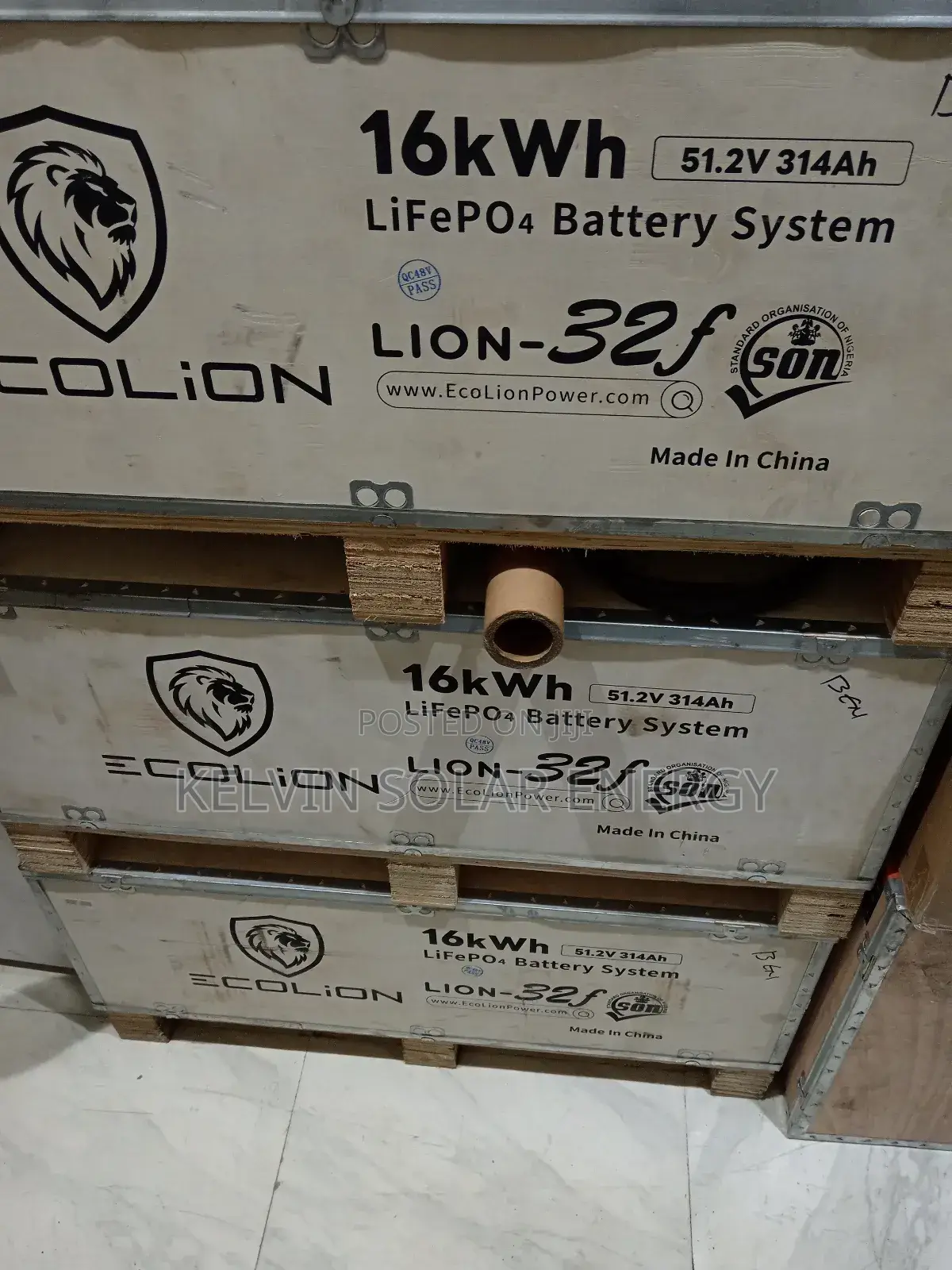 16kwh Ecolion Lithium Ion Battery 48v