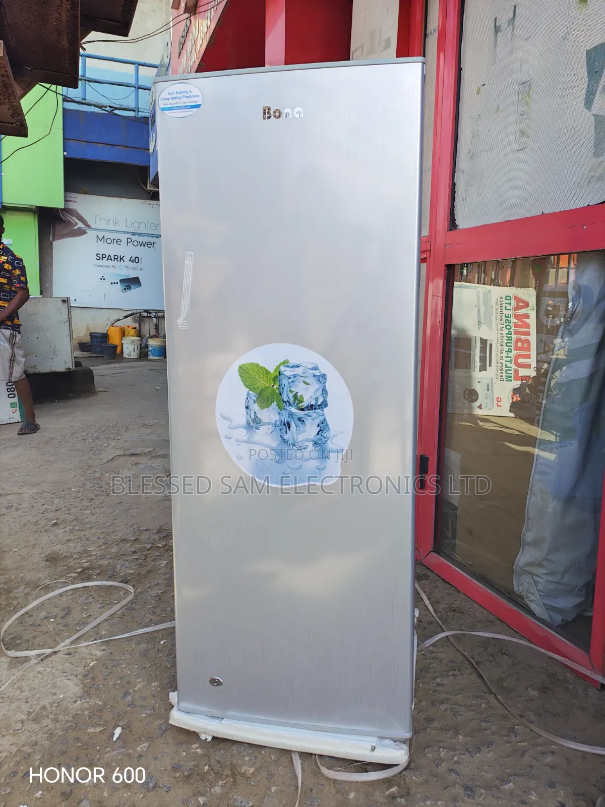 Bona 6 Steps Solar Upright Freezer 200 Liter Fast in Maker Ice Block