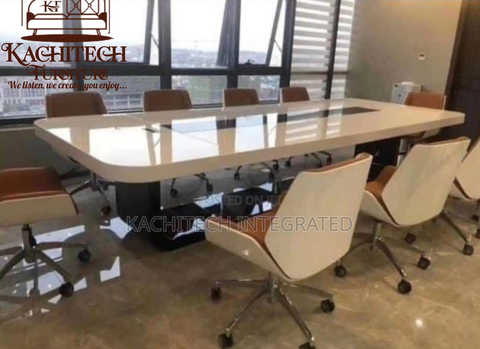 Conference Set With 10 Chairs