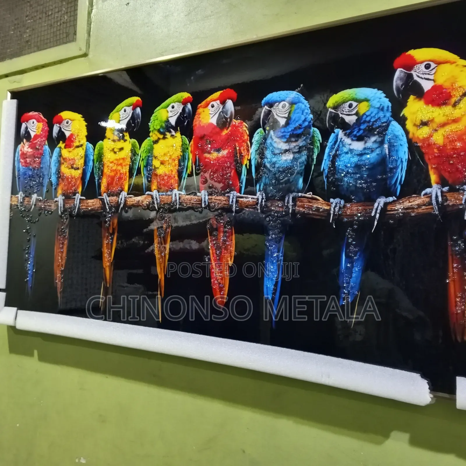 Landscape Parrot Acrylic Frame