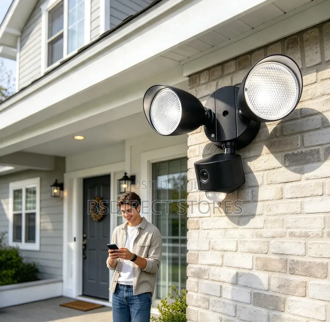 Lutec LED Security PIR Sensor Floodlight and HD Wifi Camera
