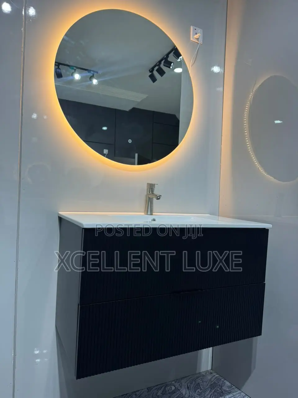 Suspended Bathroom Cabinet Vanity Made With High Density Celuka PVC.