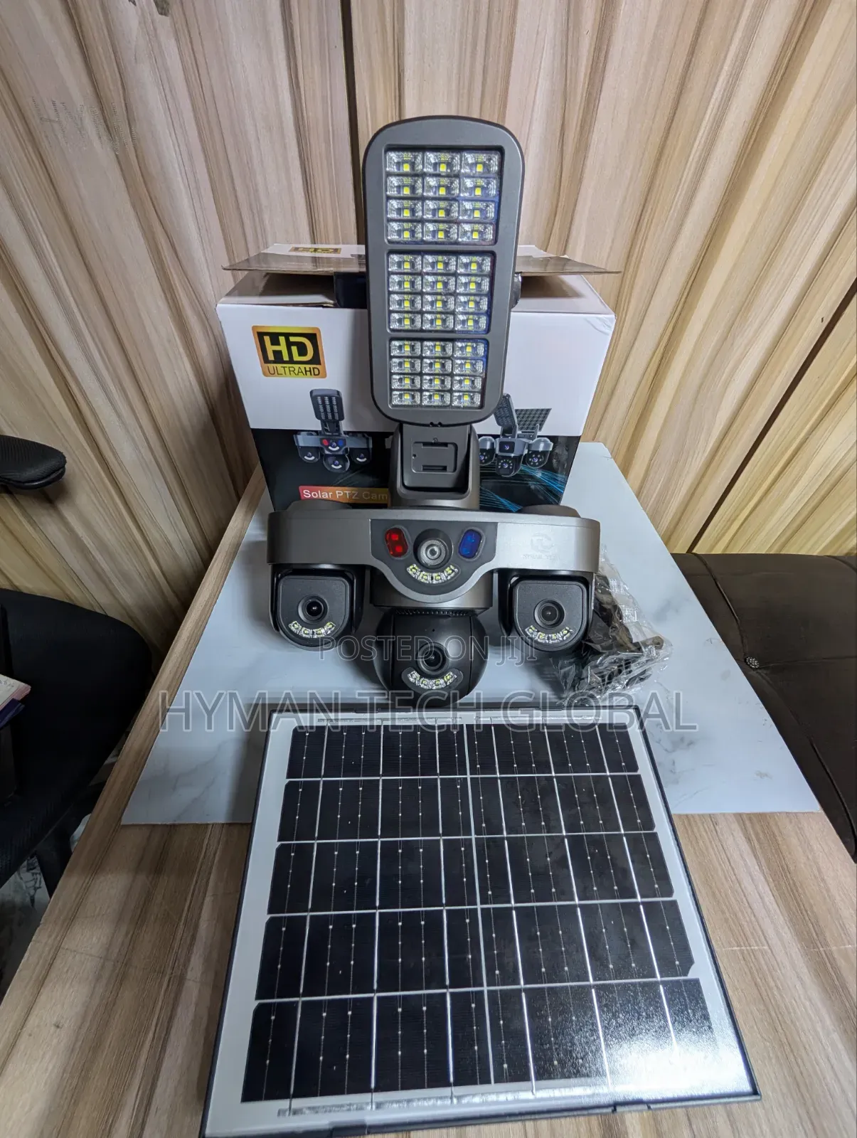 HD UTRALHD SOLAR PTZ CAMERA Solar Light Camera Cameras 3 Lens V380