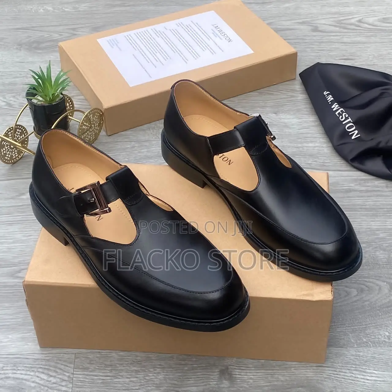 Exclusive J.M. Weston Luxury Heeled Sandal Shoes