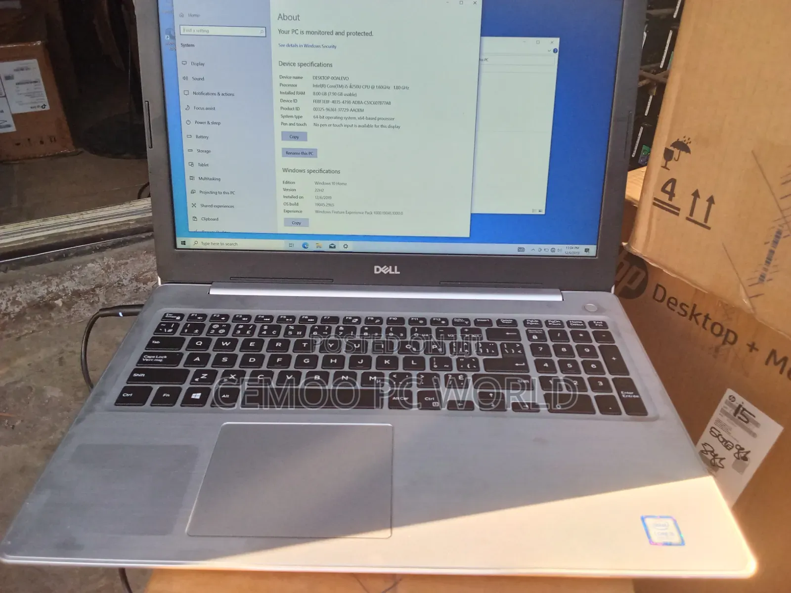 Laptop Dell G5 15 5500 8GB Intel Core i5 SSD 256GB