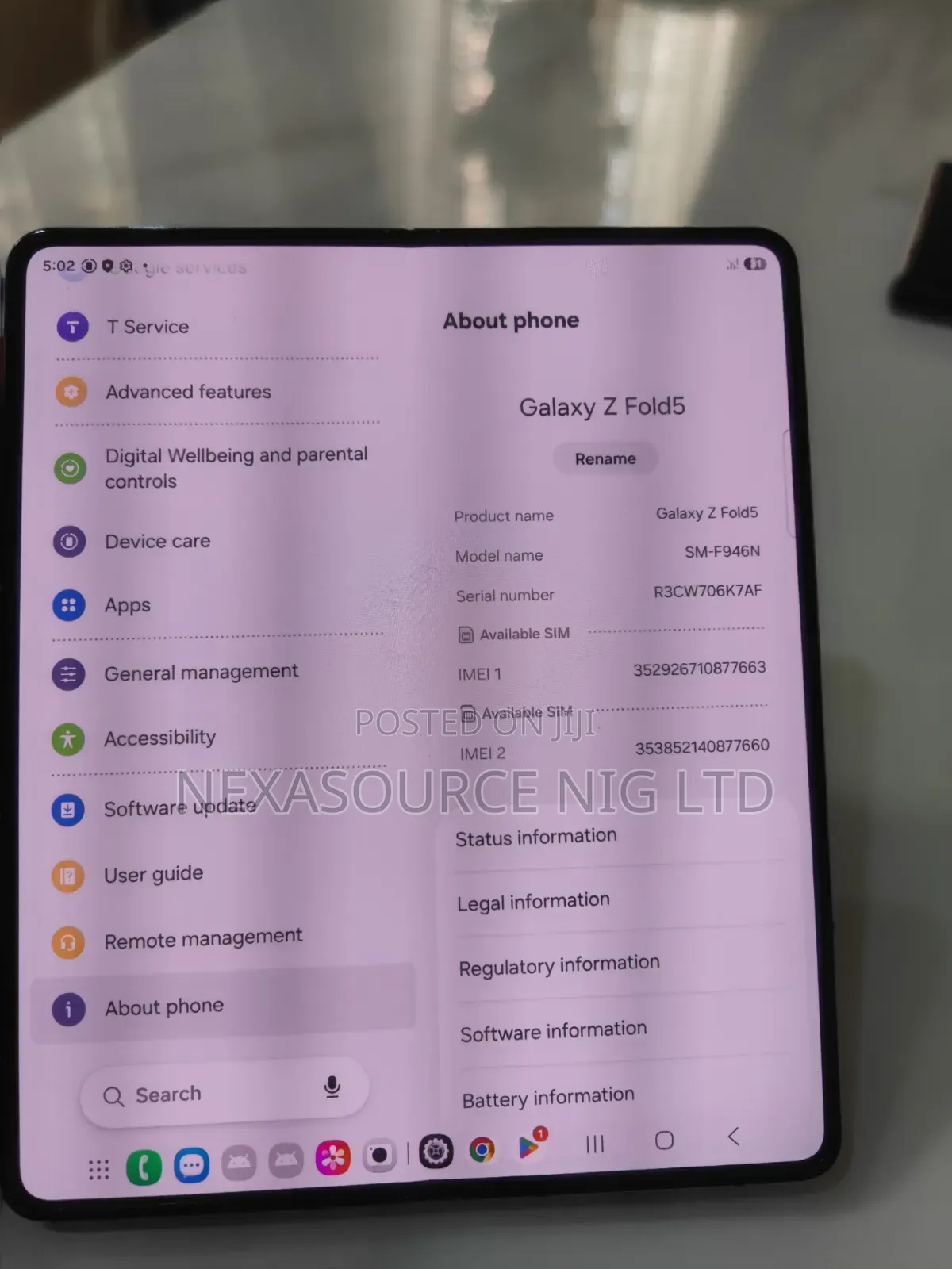 Samsung Galaxy Z Fold 5 512 GB Blue