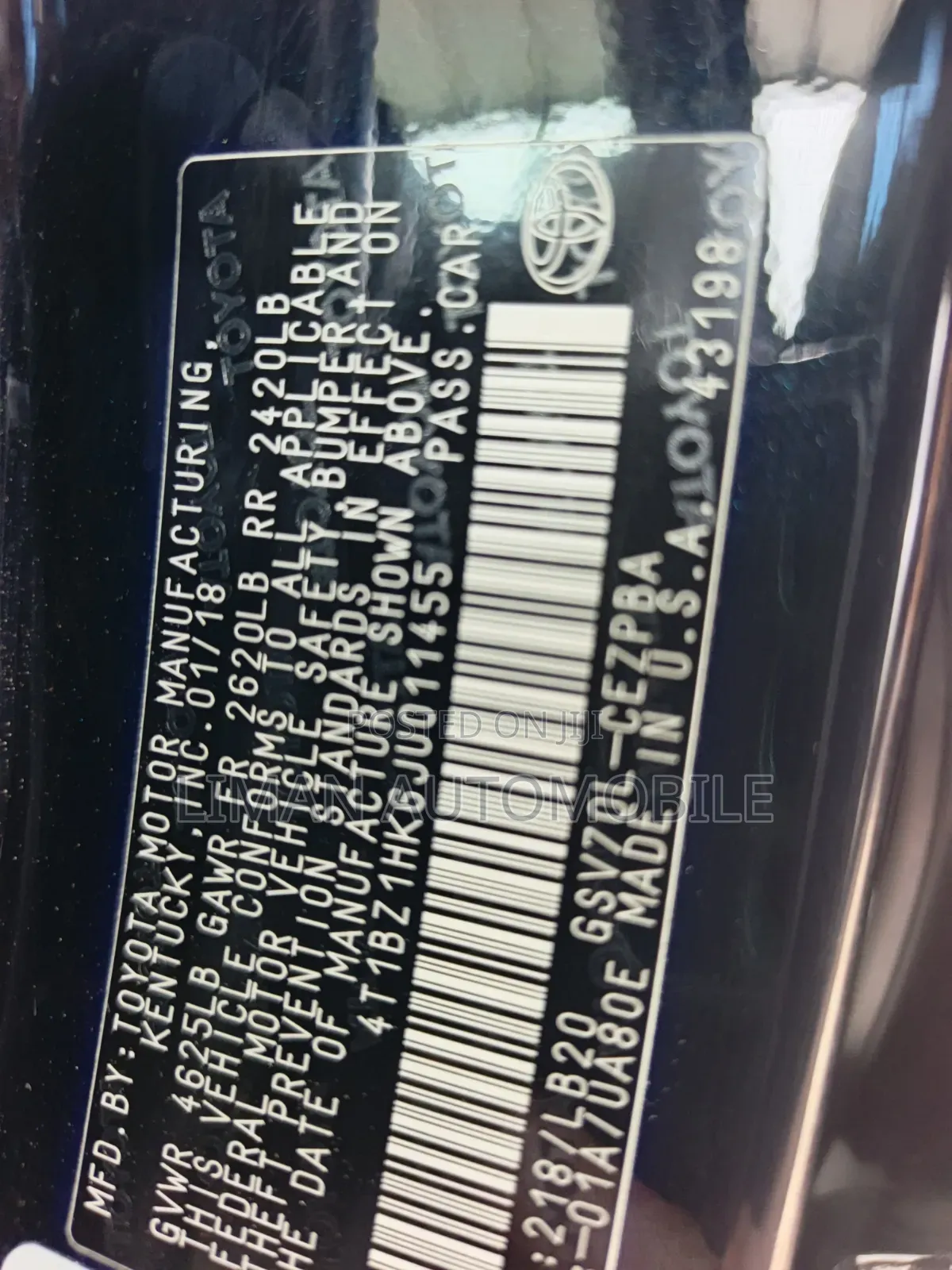 Toyota Camry XSE V6 FWD (3.5L 6cyl 8AM) 2018 Black