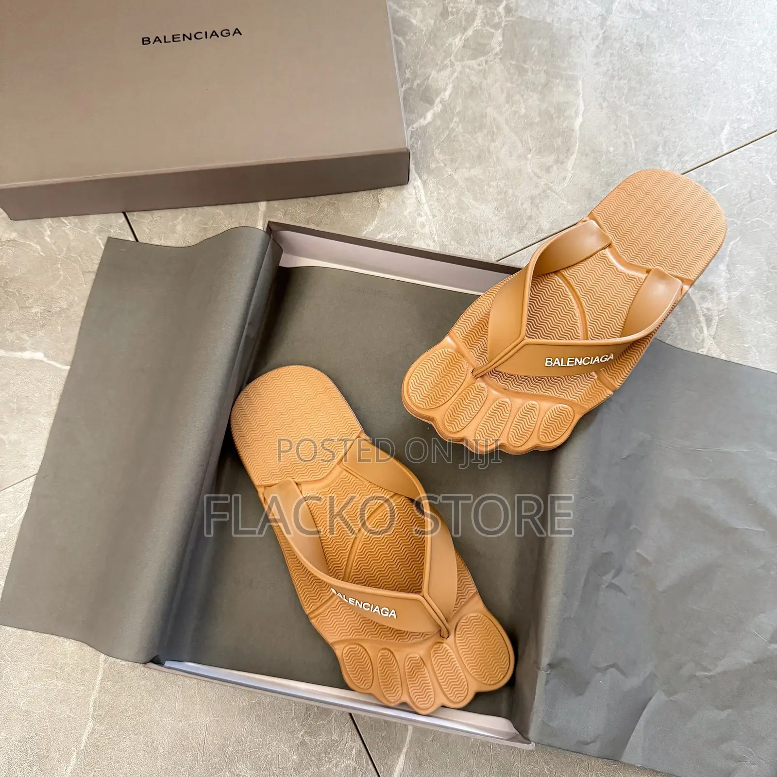 Premium Balenciaga Toe Flip Flops